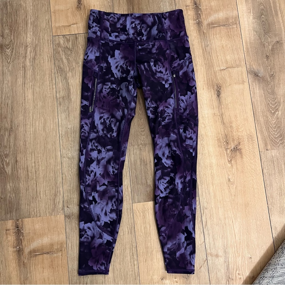 Athleta rainier tight purple size small